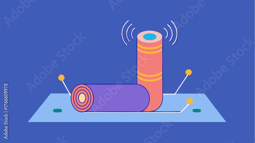 An innovative yoga mat with embedded sensors providing realtime feedback on form and position.