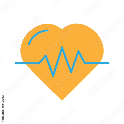 heart with beats