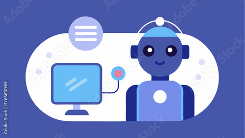 A chatbot equipped with a voice recognition feature illustrated with a user speaking into their device while the chatbot responds onscreen.