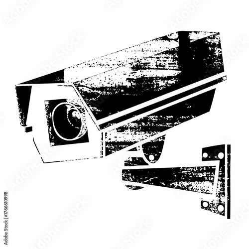 Security Camera Monitors Surveillance in Public Space