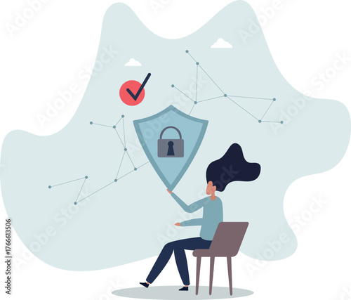 Cyber insurance with online internet danger protection.life and employment of people.