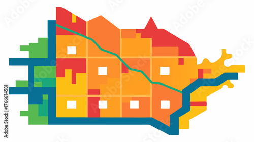A heat map indicating energy consumption reductions across neighborhoods highlighting areas where energy efficiency upgrades were implemented.