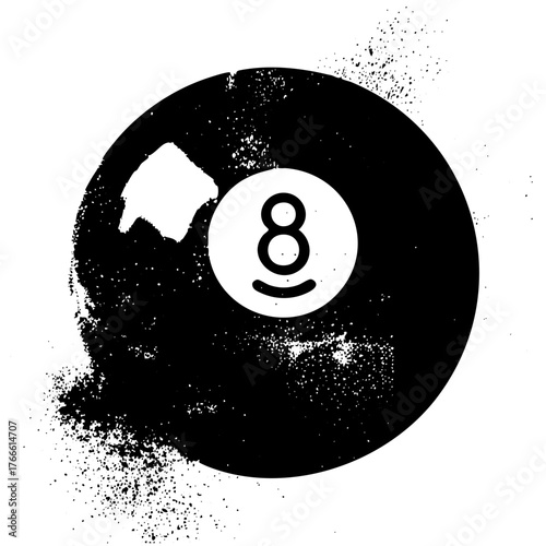 Eight Ball Reflects Uncertainty in Game Room