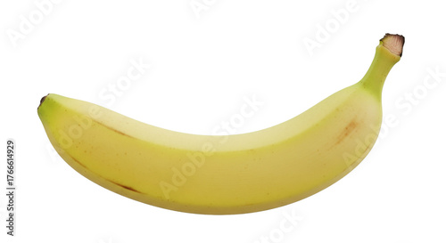 banana with clean peel texture, isolated