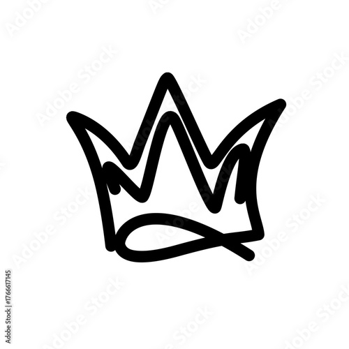 golden crown isolated on white