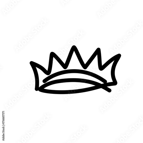golden crown isolated on white