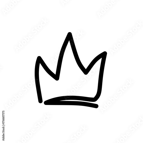 golden crown isolated on white