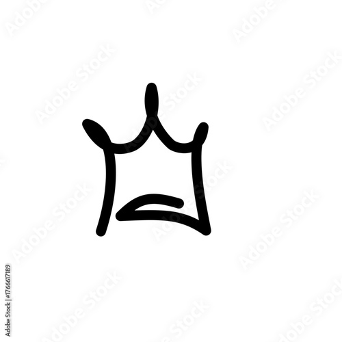golden crown isolated on white