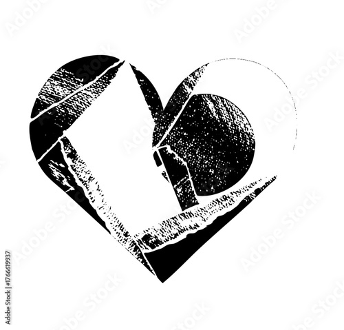 Heart Breaks Apart Illustration