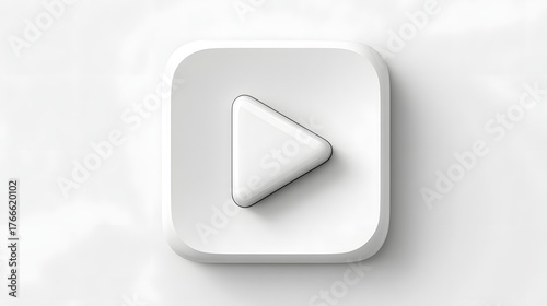 Play Button Icon Media Video Player Symbol Isolated