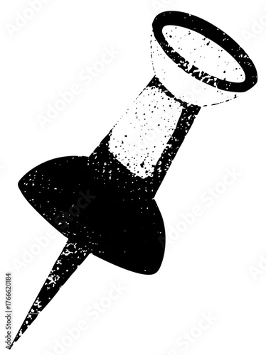 Push Pin Secures Information on a Bulletin Board