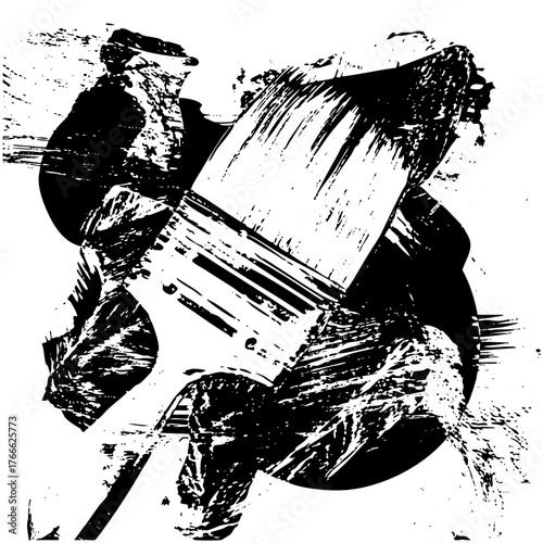 Violinist Passionately in Concert Hall