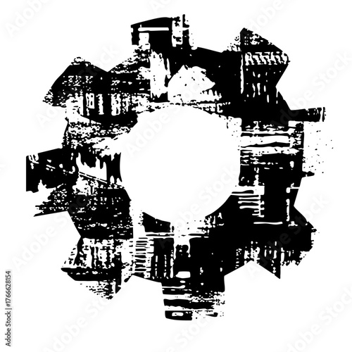 Abstract Face Distortion In Digital Art