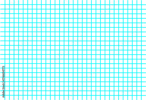 Bright blue grid pattern on white background, perfect for design, math, technology, or abstract concepts. Clean geometric layout and symmetry.