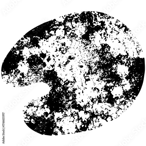 Grunge texture decay within abstract design