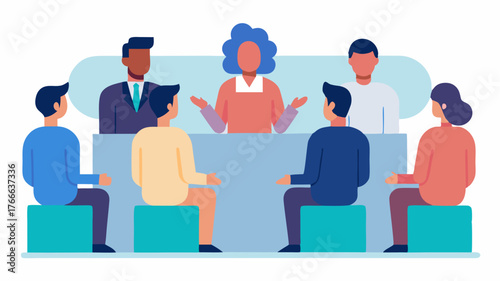 A diverse panel discussion with industry experts sharing experiences and best practices in a professional development seminar.