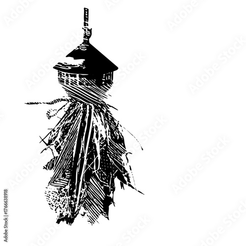 Chandelier illuminates interior space