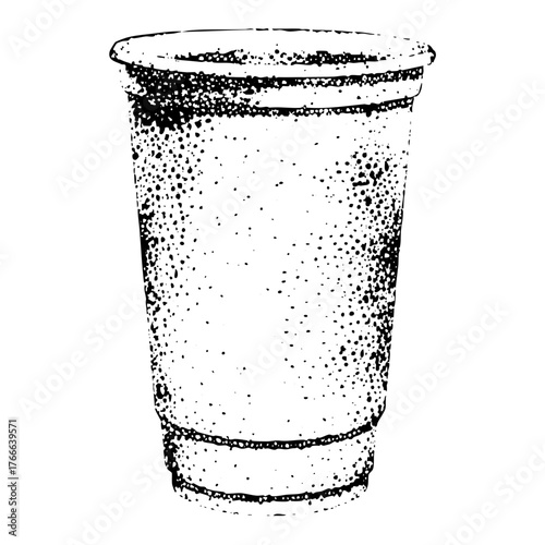 Disposable cup texture in a still life