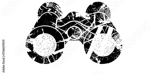 Motorcycle Illustrates Power in Distressed Texture