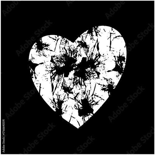 Broken Heart Illustrates Loss in Romantic Relationships