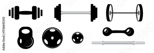 Sport gym sketch health icon set. Hand drawn sketch doodle healthy sport, gym fit exercise equipment icon.Doodle hand drawn dumbbell fit equipment. Vector illustration.