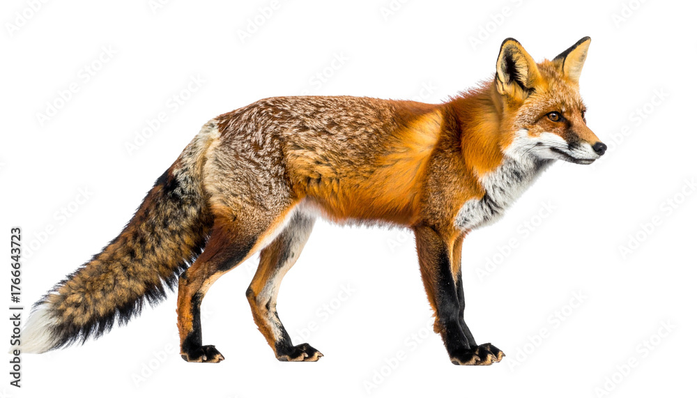 Obraz premium a fox isolated on transparent background