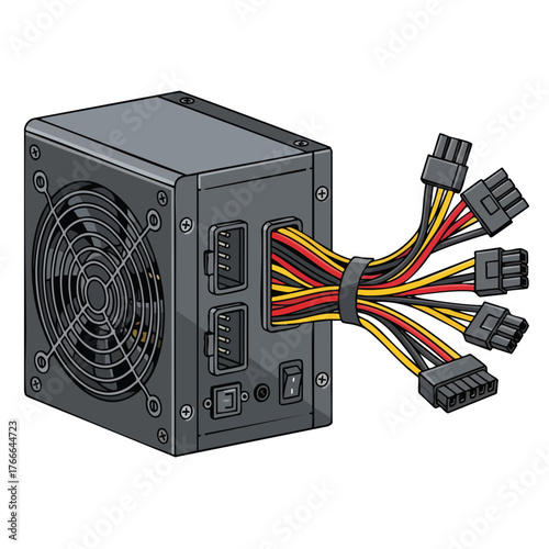 power supply unit in the computer
