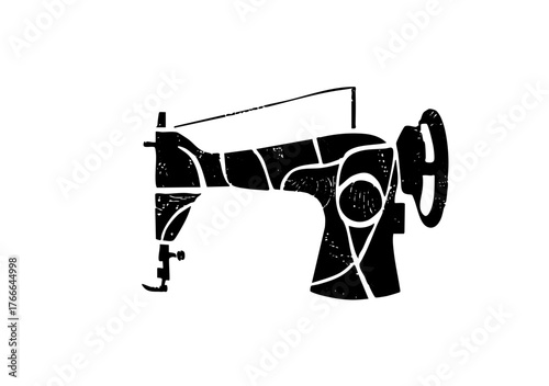 Sewing machine in a craft workshop