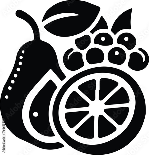 fruit icons icon set various fruits vector collection illustration