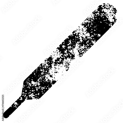 Baseball bat swings aggressively in sports action