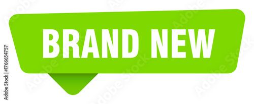 brand new green sign isolated on transpatent background. brand new sticker
