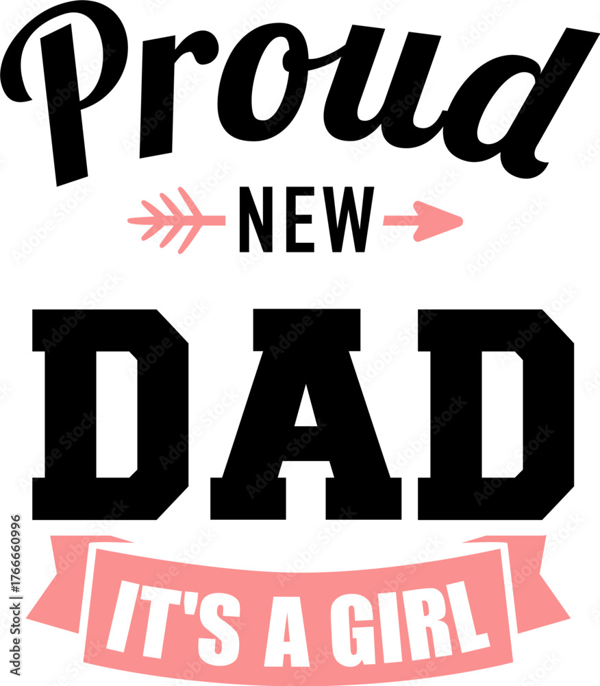 Obraz premium Proud dad of a girl