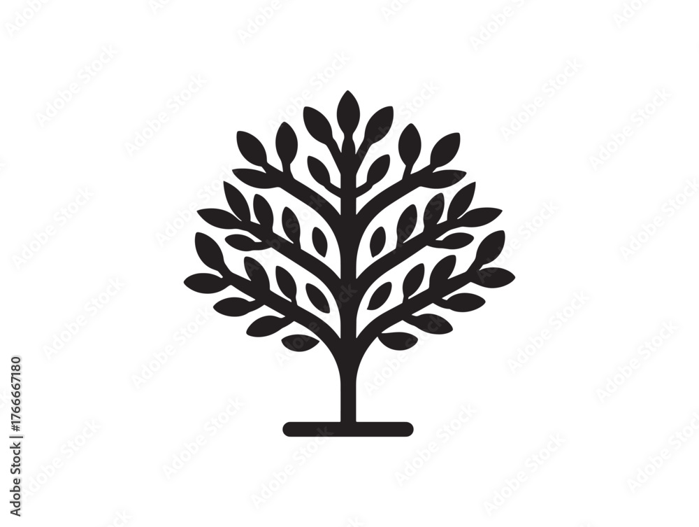 Fototapeta premium Modern Chart Tree Icon Graphic Art