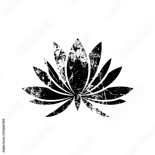 leaf texture in a grunge illustration