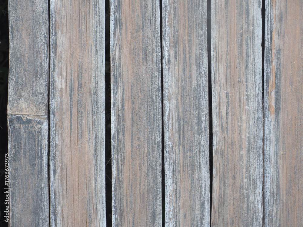 Fototapeta premium The Old Bamboo pattern for vintage background.