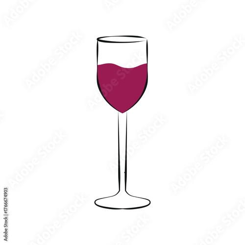 Glass Of Wine Doodle