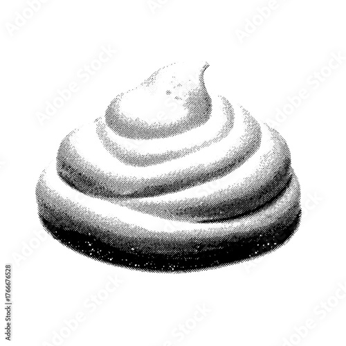 Chocolate cupcake swirls in texture