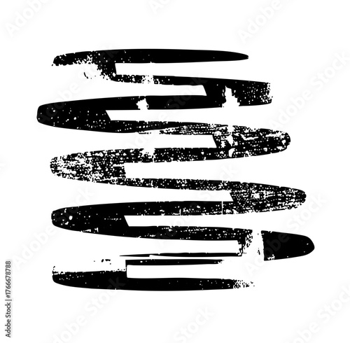 Brushstrokes Layering Texture in Abstract Composition