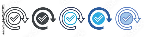 Recovery icon set multiple style collection
