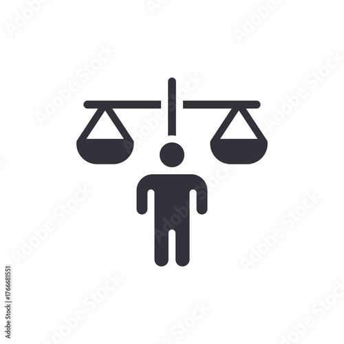 Balance Decision Judgement Weigh Justice Fairness Icon