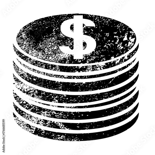 Money Stack Accumulates Wealth in Finance