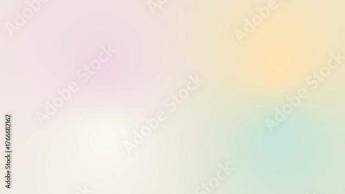 Seamless loop Soft pastel gradient background with pink, yellow, and green hues.