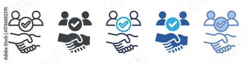 Onboarding icon set multiple style collection