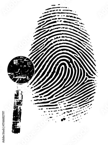 Fingerprint Reveals Identity in Forensic Investigation