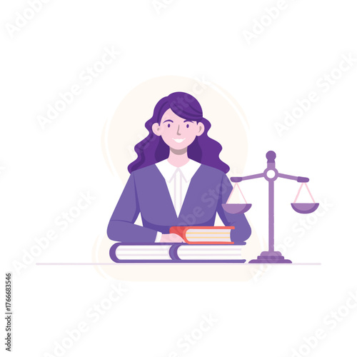  Women Justice Vector Illustration Which can easily edit or modify
