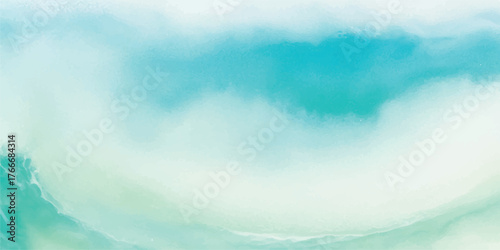 Abstract watercolor background with soft blue and green hues creating a serene and calming atmosphere perfect for backgrounds and textures