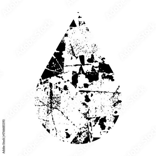 Egg cracks reveal abstract form in texture