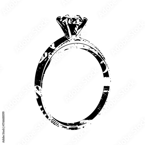 Engagement ring brilliance in a romantic proposal