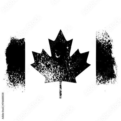 Canadian flag in a national symbol