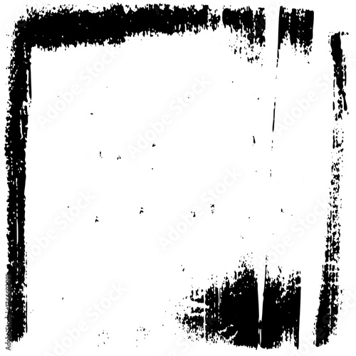 Grunge Frame Defines Distressed Texture for Graphic Design